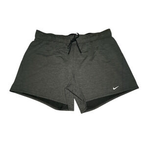 Nike Dri Fit Dry Training Shorts Gray Grey Womens Size Extra Large XL Elastic